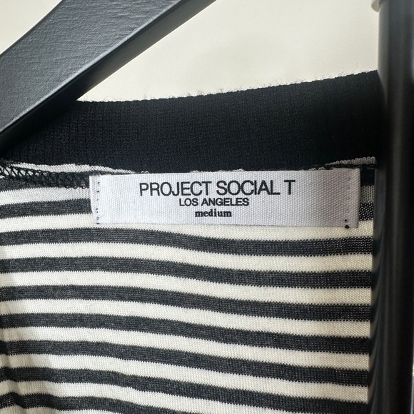 Project Social T Black and White Striped Tank Top - Picture 4 of 6